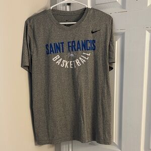 Nike Gray and Blue Saint Francis Basketball Tee
